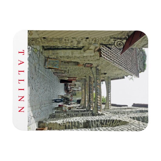 Tallinn St. Catherine's Passage uitzicht koelkastm Magneet (Horizontaal)