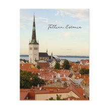 Tallinn stadssilhouet, Estland reis foto