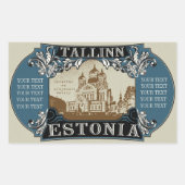 Tallinn-sticker Rechthoekige Sticker (Voorkant)