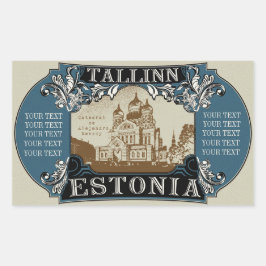 Tallinn-sticker Rechthoekige Sticker