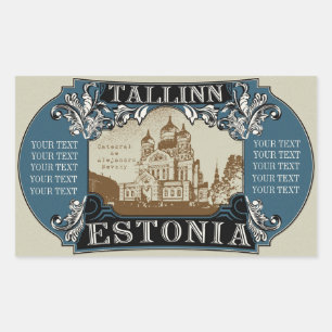 Tallinn-sticker Rechthoekige Sticker