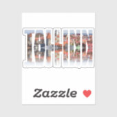 Tallinn-tekst samengesteld uit de oude stad sticker (Vel)