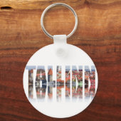 Tallinn-tekst samengesteld uit oud uitzicht sleutelhanger (Achterkant)