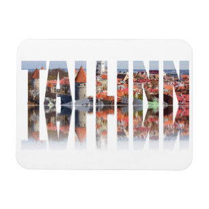Tallinn tekst samengesteld uit oude magneet
