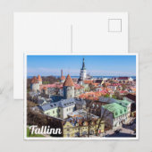 Tallinn uitzicht briefkaart binnenstad (Voorkant / Achterkant)
