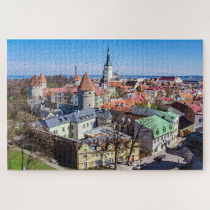 Tallinn uitzicht puzzel legpuzzel