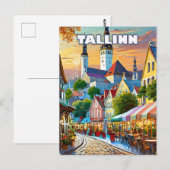 Tallinn, waar geschiedenis en moderniteit samengaa briefkaart (Voorkant / Achterkant)