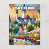 Tallinn, waar geschiedenis en moderniteit samengaa briefkaart (Voorkant)
