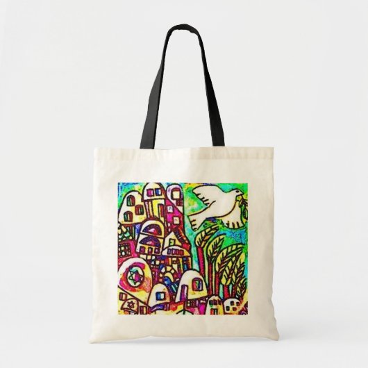 Tallis Canvas tas - Israel Sunset City (Voorkant)