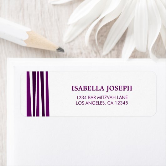 Tallit Bar Mitzvah het Etiket van het Adres van de (Insitu)