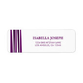 Tallit Bar Mitzvah het Etiket van het Adres van de (Voorkant)