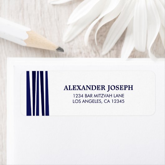 Tallit Bar Mitzvah het Etiket van het Adres van de (Insitu)