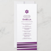 Tallit Bar Mitzvah in Metallic Silver Kaart (Voorkant)