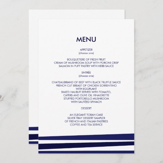 Tallit Bar Mitzvah Programma Programmakaart (Voorkant / Achterkant)