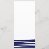 Tallit Bar Mitzvah Programma Programmakaart (Achterkant)