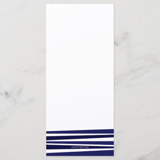 Tallit Bar Mitzvah Programma Programmakaart (Achterkant)