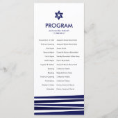 Tallit Bar Mitzvah Programma Programmakaart (Voorkant)