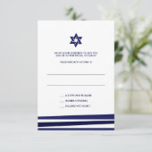 Tallit Bar Mitzvah RSVP (Staand voorkant)