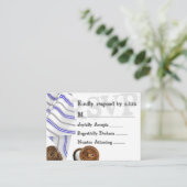 Tallit Bar Mitzvah RSVP-kaart Advieskaart (Staand voorkant)