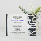 Tallit Tallis Bar bat Mitzvah Uitnodiging (Staand voorkant)