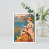 Talloires, Annecy-meer, koppel op picknick, Briefkaart (Staand voorkant)