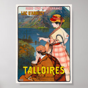 Talloires. Lac D'annecy Vintage Poster 1910