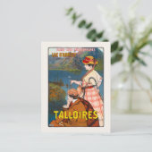 Talloires. Lac D'annecy Vintage Poster 1910 Briefkaart (Staand voorkant)