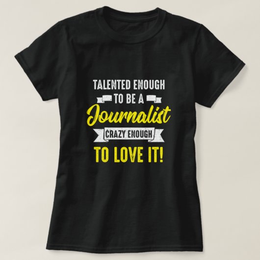 Talloze journalist journalist journalist journalis t-shirt (Design voorkant)