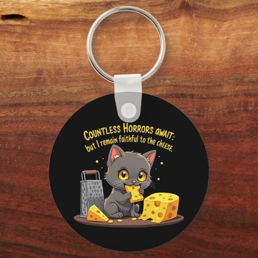 Talloze verschrikkingen wachten, maar ik blijf tro sleutelhanger (Voorkant)