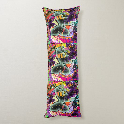 Talloze vlinders lichaamskussen (Achterkant (Verticaal))