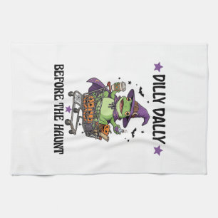 Talloze Voor Spook Kikker Halloween Winkel C Theedoek