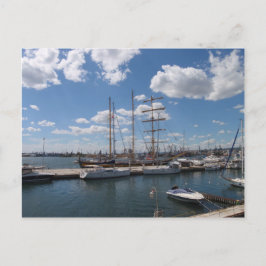 Tallschip in de haven van Varna Briefkaart