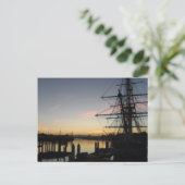 Tallship op Sunrise Briefkaart (Staand voorkant)