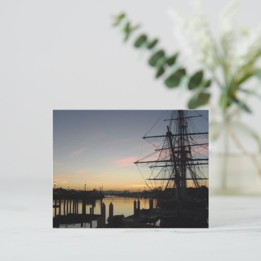 Tallship op Sunrise Briefkaart (Staand voorkant)