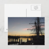 Tallship op Sunrise Briefkaart (Voorkant / Achterkant)