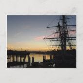 Tallship op Sunrise Briefkaart (Voorkant)