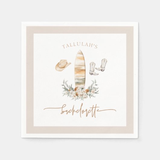 TALLULAH Bohemian Cowgirl Bachelorette Servet (Voorkant)