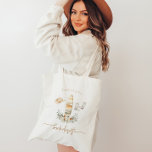 TALLULAH Boho Coastal Cowgirl Bachelorette Tote Bag<br><div class="desc">Deze bachelorette canvas tas sjabloon beschikt over kustcowgirl pet,  surf board en cowgirl boots met bohemian terracotta florals.</div>
