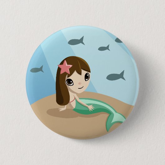 Tallulah de Mermaid Button (Voorkant)