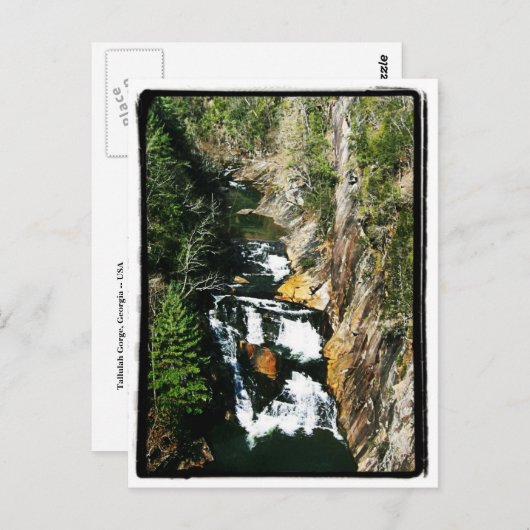 Tallulah Gorge, GA Briefkaart (Voorkant / Achterkant)