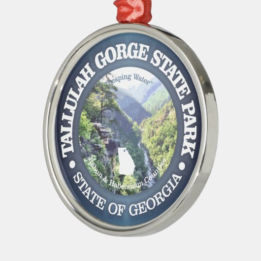 Tallulah Gorge SP Metalen Ornament (Links)