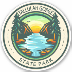 Tallulah Gorge State Park Georgia Badge Sticker