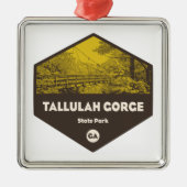 Tallulah Gorge State Park Georgia Metalen Ornament (Voorkant)