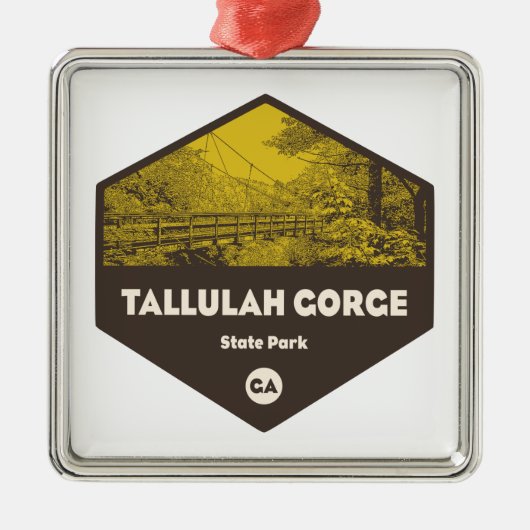 Tallulah Gorge State Park Georgia Metalen Ornament (Voorkant)