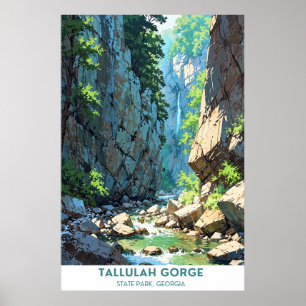 Tallulah Gorge State Park, Georgia, Verenigde Stat Poster