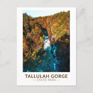 Tallulah Gorge State Park Georgia Waterverf Briefkaart