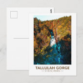 Tallulah Gorge State Park Georgia Waterverf Briefkaart (Voorkant / Achterkant)