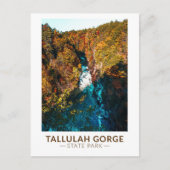 Tallulah Gorge State Park Georgia Waterverf Briefkaart (Voorkant)