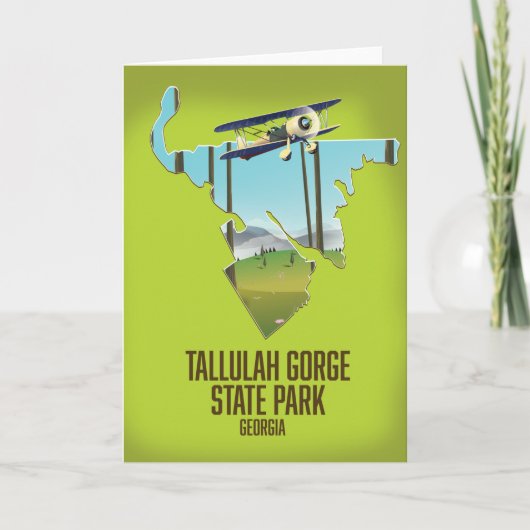 Tallulah Gorge State Park kaart (Voorkant)