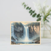 Tallulah Herfsten Georgië Vintage Reizen Briefkaart (Staand voorkant)